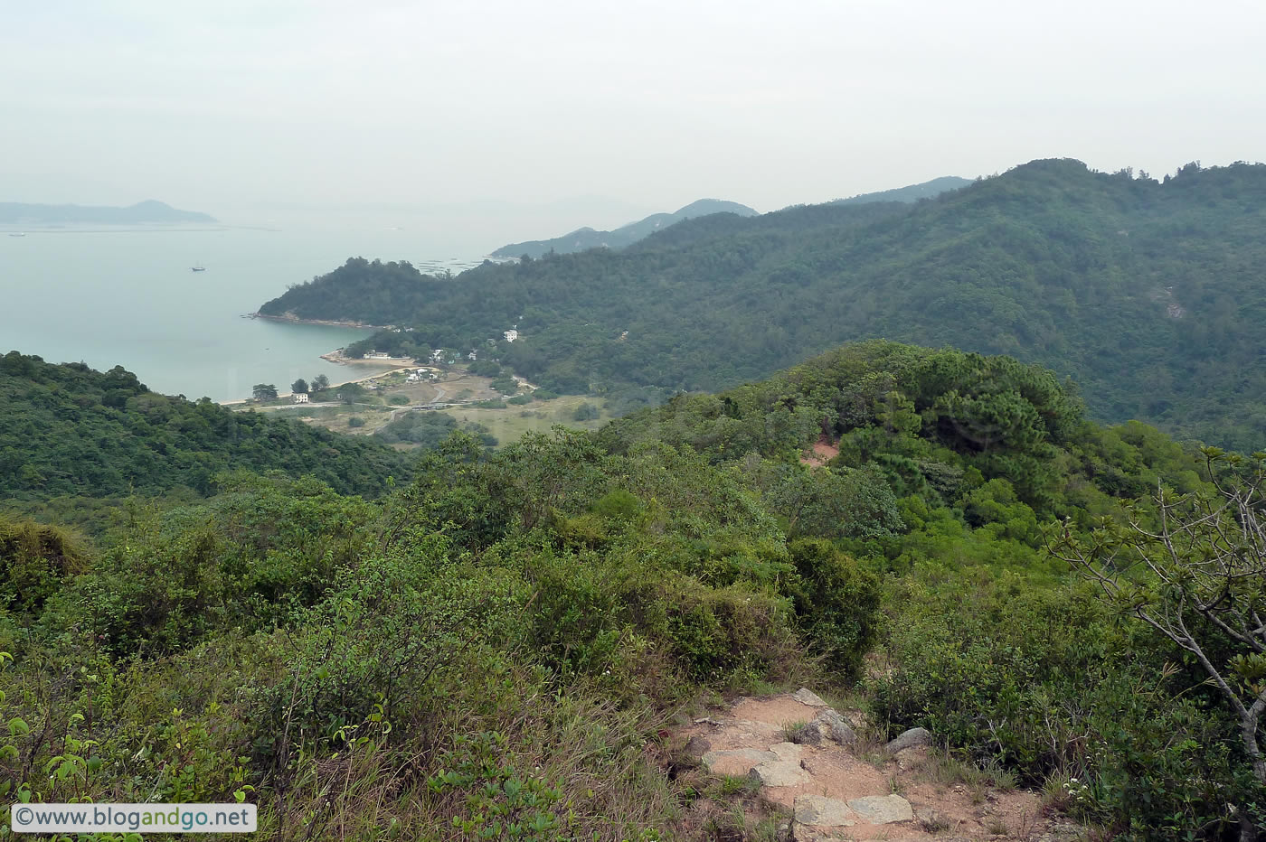 Lantau Trail 12 - Back on the heights looking back
